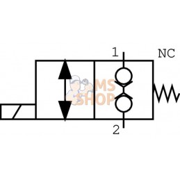 Vanne electr.2/2 12V No.ferm. 3/8" BSP | WALVOIL Vanne electr.2/2 12V No.ferm. 3/8" BSP | WALVOILPR#781029