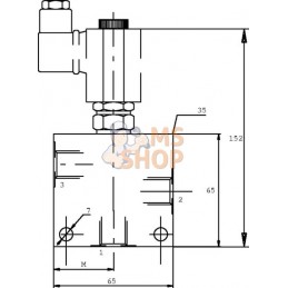 3/2 soupape EL 10-C 06 3/8 sans bobine | WALVOIL 3/2 soupape EL 10-C 06 3/8 sans bobine | WALVOILPR#781021