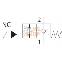 Valve 2/2 cartouche NC 40l/min | WALVOIL Valve 2/2 cartouche NC 40l/min | WALVOILPR#781009