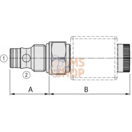 Valve 2/2 cartouche NC 40l/min | WALVOIL Valve 2/2 cartouche NC 40l/min | WALVOILPR#781009