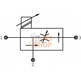 Vanne de contrôle de débit proportionnel 12VDC | WALVOIL Vanne de contrôle de débit proportionnel 12VDC | WALVOILPR#781040