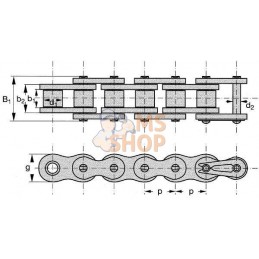 Chaîne renforcée 1 1/2X1" | WIPPERMANN Chaîne renforcée 1 1/2X1" | WIPPERMANNPR#1112900