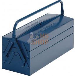 Boîte à outils 200x630x200mm, métal bleu, 5 compartiments, Wesma | WESMA Boîte à outils 200x630x200mm, métal bleu, 5 compartimen