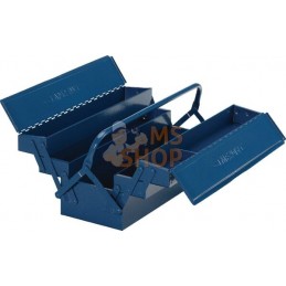 Boîte à outils 200x630x200mm, métal bleu, 5 compartiments, Wesma | WESMA Boîte à outils 200x630x200mm, métal bleu, 5 compartimen