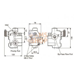 Régulateur de débit 3 voies 0-95l/min | WEBTEC Régulateur de débit 3 voies 0-95l/min | WEBTECPR#969842