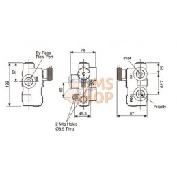 Régulateur de débit 3 voies 0–45 l/min | WEBTEC Régulateur de débit 3 voies 0–45 l/min | WEBTECPR#969847