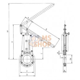 Vanne guillotine levier DN 200 | WEY Vanne guillotine levier DN 200 | WEYPR#858889