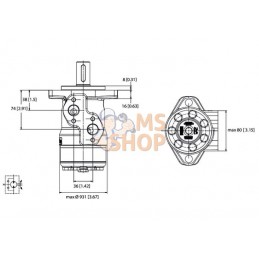 Moteur orb., arbre 25, aiguil. | WHITE Moteur orb., arbre 25, aiguil. | WHITEPR#1112697