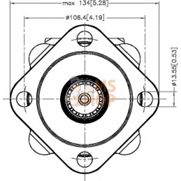 Moteur orbital cardan 1-1/4", Z14 | WHITE Moteur orbital cardan 1-1/4", Z14 | WHITEPR#1112712