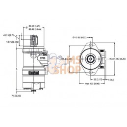 Moteur orb., arbre Ø 25 A2 arr | WHITE Moteur orb., arbre Ø 25 A2 arr | WHITEPR#1112765