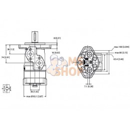 Moteur orb., arbre Ø 25 A2 arr | WHITE Moteur orb., arbre Ø 25 A2 arr | WHITEPR#1112765