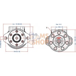 Moteur Orbit , Cardan Ø32,2-L, | WHITE Moteur Orbit , Cardan Ø32,2-L, | WHITEPR#1112771