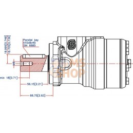 Moteur Orbit , Cardan Ø32,2-L, | WHITE Moteur Orbit , Cardan Ø32,2-L, | WHITEPR#1112771