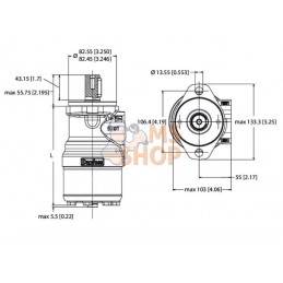 Moteur orb., arbre Ø 1" Z6 A2 | WHITE Moteur orb., arbre Ø 1" Z6 A2 | WHITEPR#1112788