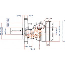 Moteur Orbit , Cardan Ø32,4-L, | WHITE Moteur Orbit , Cardan Ø32,4-L, | WHITEPR#1112789