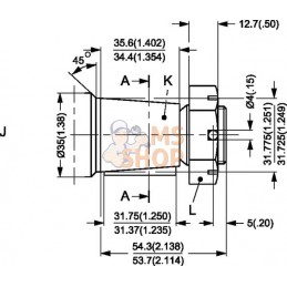 Moteur de roue, arbre Ø1 1/4, conique" | WHITE Moteur de roue, arbre Ø1 1/4, conique" | WHITEPR#1112797