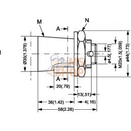 Moteur-roue, arbre Ø35, con. | WHITE Moteur-roue, arbre Ø35, con. | WHITEPR#1112799