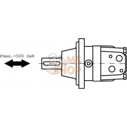 Roue Moteur Cardan Ø35, Coniqu | WHITE Roue Moteur Cardan Ø35, Coniqu | WHITEPR#1112828