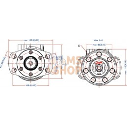 Moteur Orbit , Cardan Ø32,4-L, | WHITE Moteur Orbit , Cardan Ø32,4-L, | WHITEPR#1112842