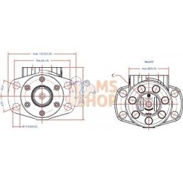 Moteur Orbit , Cardan Ø32,4-L, | WHITE Moteur Orbit , Cardan Ø32,4-L, | WHITEPR#1112845