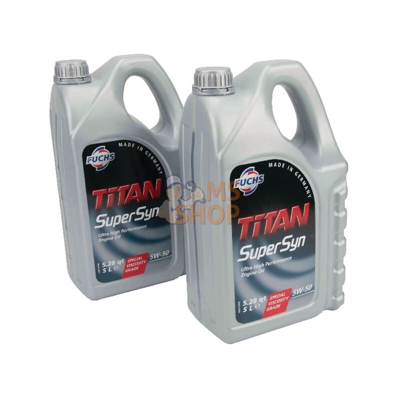 Huile Titan Supersyn SAE5W-50 2 bidons de 5L | AS-MOTOR Huile Titan Supersyn SAE5W-50 2 bidons de 5L | AS-MOTORPR#897696