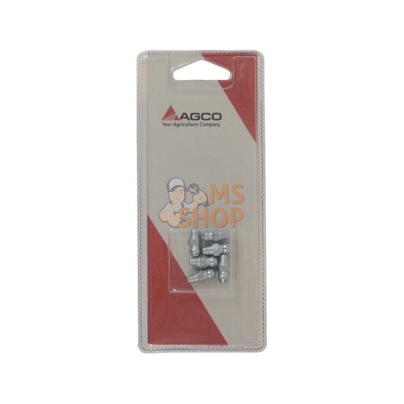 Graisseur droit M6 x 1 (x6) | AGCO BLISTER Graisseur droit M6 x 1 (x6) | AGCO BLISTERPR#1073597
