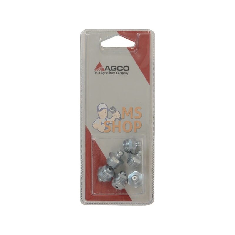 Graisseur 1/4" - 180° (x6) | AGCO BLISTER Graisseur 1/4" - 180° (x6) | AGCO BLISTERPR#1073592