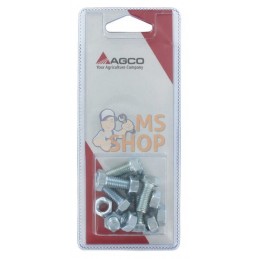 Vis + écrou M8x20 (6x) | AGCO BLISTER Vis + écrou M8x20 (6x) | AGCO BLISTERPR#1073258