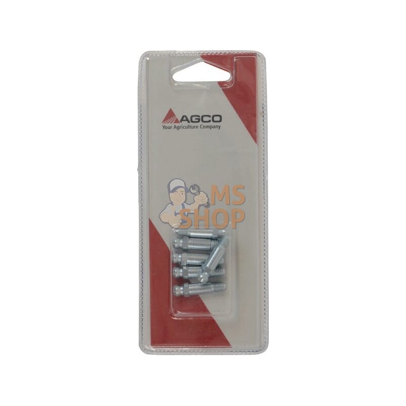 Graisseur long M6 180° x6 | AGCO BLISTER Graisseur long M6 180° x6 | AGCO BLISTERPR#1073595