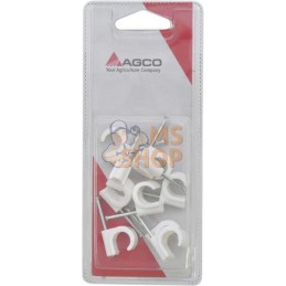 Fixation murale pour câble 11-15mm (10x) | AGCO BLISTER Fixation murale pour câble 11-15mm (10x) | AGCO BLISTERPR#1113222