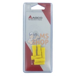 Cosse plate jaune 4-6mm² (6x) | AGCO BLISTER Cosse plate jaune 4-6mm² (6x) | AGCO BLISTERPR#1113403