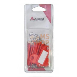 Porte-clefs rouge étiquette | AGCO BLISTER Porte-clefs rouge étiquette | AGCO BLISTERPR#1113406
