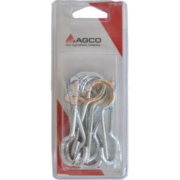 Crochet à visser rond 80mm (10x) | AGCO BLISTER Crochet à visser rond 80mm (10x) | AGCO BLISTERPR#1073805