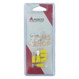Cosse plate jaune (6x) | AGCO BLISTER Cosse plate jaune (6x) | AGCO BLISTERPR#1113515