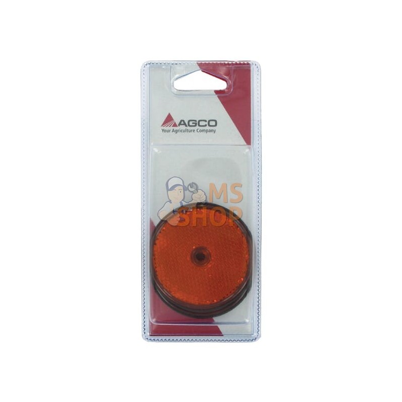 Réflecteur orange 60mm (2x) | AGCO BLISTER Réflecteur orange 60mm (2x) | AGCO BLISTERPR#1073015