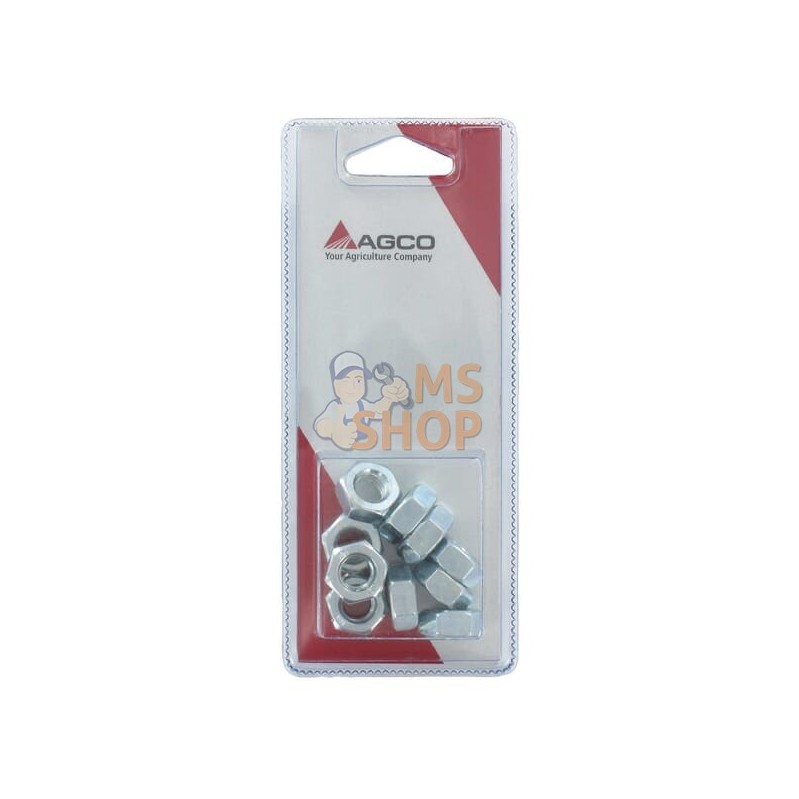 Écrou M10 zingué (x10) | AGCO BLISTER Écrou M10 zingué (x10) | AGCO BLISTERPR#1072961 Écrou M10 zingué (x10) | AGCO BLISTER Écrou M10 zingué (x10) | AGCO BLISTERPR#1072961
