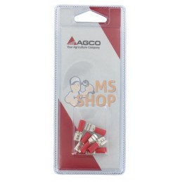 Douille fiche plate rouge (6x) | AGCO BLISTER Douille fiche plate rouge (6x) | AGCO BLISTERPR#1113668