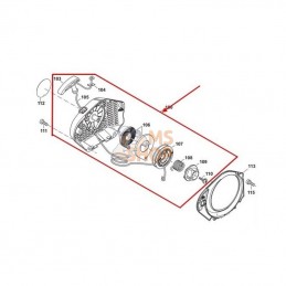 LANCEUR COMPLET PS350 - PS420 - PS421 DOLMAR 195160100