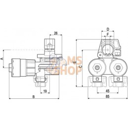 Porte-buses 2sorties 20mm Selejet | ARAG Porte-buses 2sorties 20mm Selejet | ARAGPR#1120932