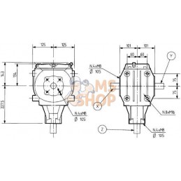 Boîtier T-22A 2.42:1 | COMER Boîtier T-22A 2.42:1 | COMERPR#1121234