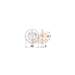 Rondelle M5x9.5x1mm, Acier zingué DIN 433 Kramp | KRAMP Rondelle M5x9.5x1mm, Acier zingué DIN 433 Kramp | KRAMPPR#1121767