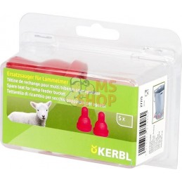 Tétine pour agneau rouge 5pcs | KERBL Tétine pour agneau rouge 5pcs | KERBLPR#1121787