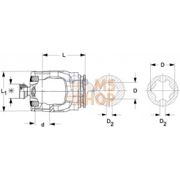 Mâchoire pour tube S5 P580 | WALTERSCHEID Mâchoire pour tube S5 P580 | WALTERSCHEIDPR#1122335