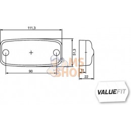 Feu de gabarit LED blanc | HELLA VALUEFIT Feu de gabarit LED blanc | HELLA VALUEFITPR#922312