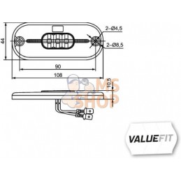 Feu de gabarit LED blanc | HELLA VALUEFIT Feu de gabarit LED blanc | HELLA VALUEFITPR#922310