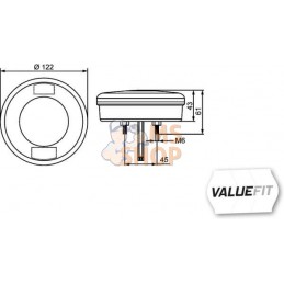 Clignotant rond LED Ø122mm 10/30V | HELLA VALUEFIT Clignotant rond LED Ø122mm 10/30V | HELLA VALUEFITPR#922322