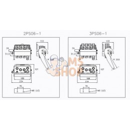 Raccord multiple DN10-4 x M22x1,5 1 x bouchon de section mobile électrique | FASTER Raccord multiple DN10-4 x M22x1,5 1 x boucho