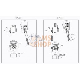 Raccord multiple G DN12-2 x 1/2" BSPP fixation femelle | FASTER Raccord multiple G DN12-2 x 1/2" BSPP fixation femelle | FASTERP