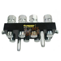 Raccord multiple DN12-8 x 1/2" BSPP prise amovible | FASTER Raccord multiple DN12-8 x 1/2" BSPP prise amovible | FASTERPR#825111