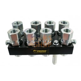 Raccord multiple DN12-8 x 1/2" BSPP prise amovible | FASTER Raccord multiple DN12-8 x 1/2" BSPP prise amovible | FASTERPR#825111
